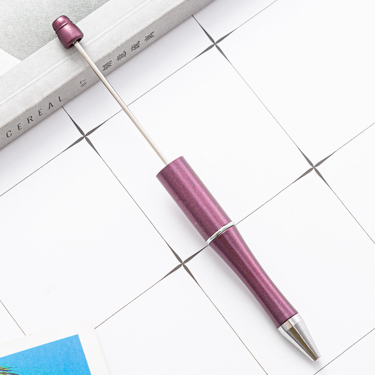 Ball pen, creative DIY plastic plastic beaded ballpoint pen
