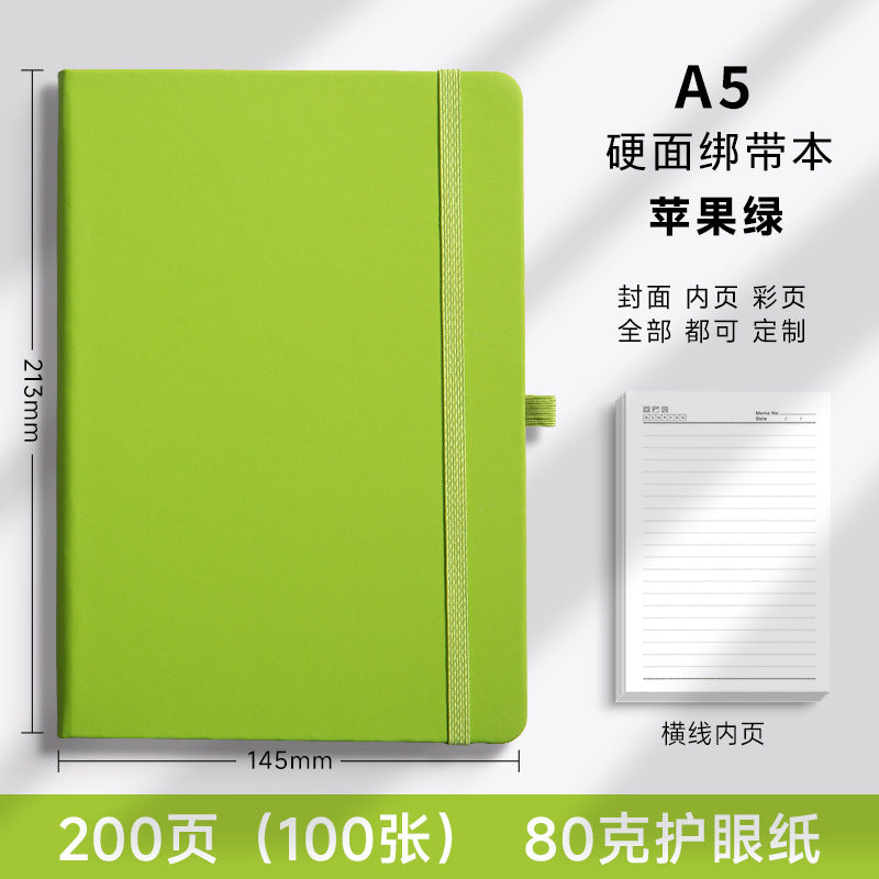 A5 strap notebook