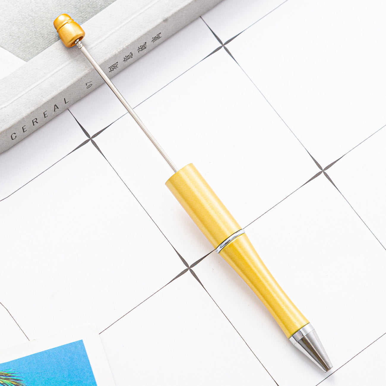 Ball pen, creative DIY plastic plastic beaded ballpoint pen