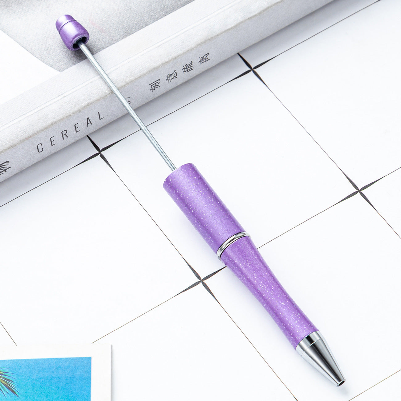 Ball pen, creative DIY plastic plastic beaded ballpoint pen