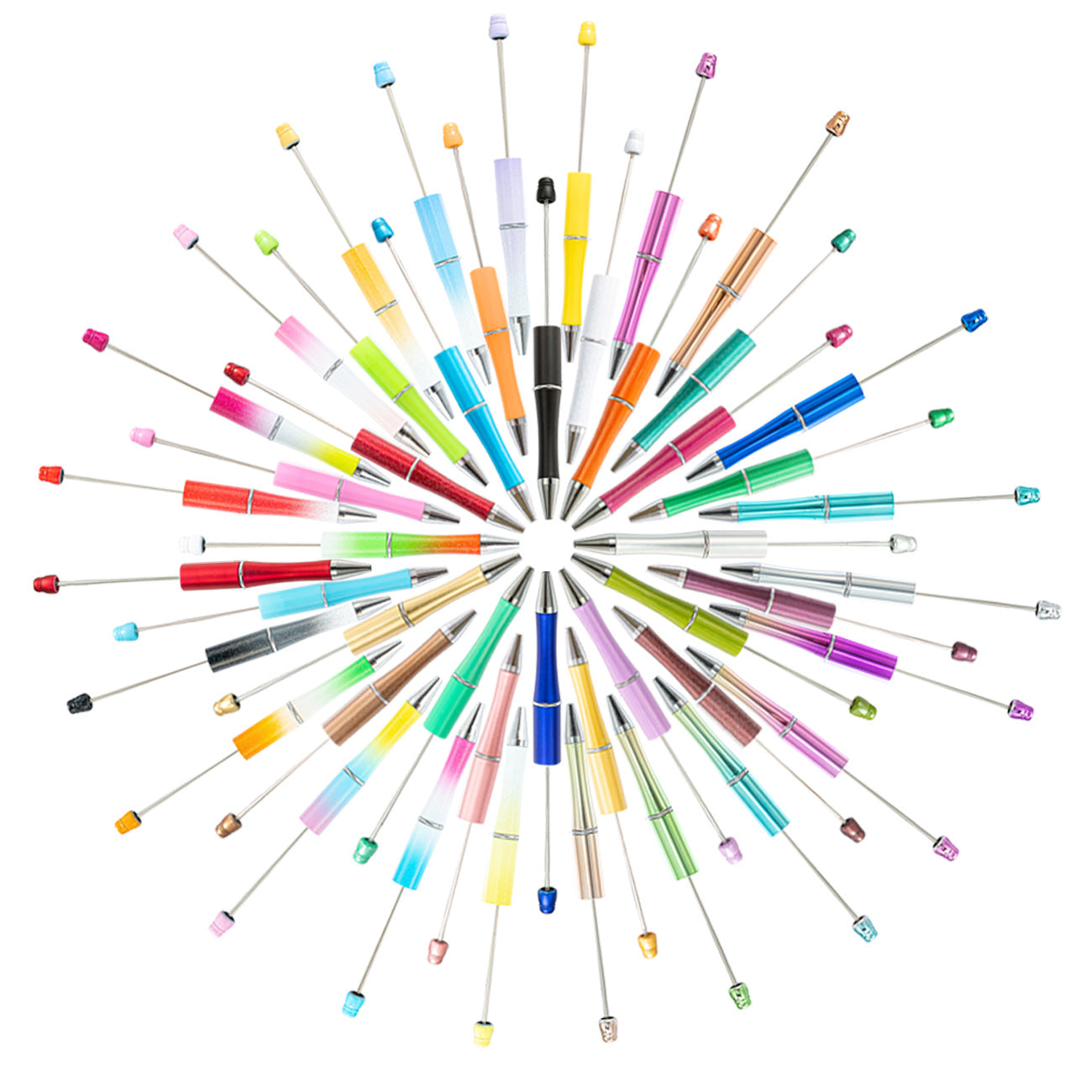 DIY bead pen factory direct sales student creative DIY handmade bead pen multi-color plastic ballpoint pen spot wholesale