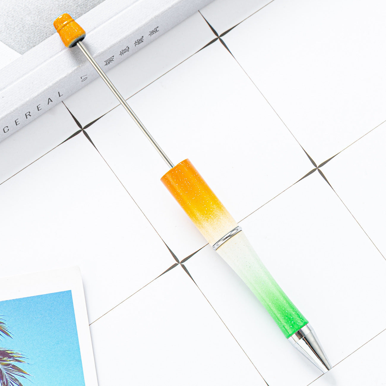 Ball pen, creative DIY plastic plastic beaded ballpoint pen