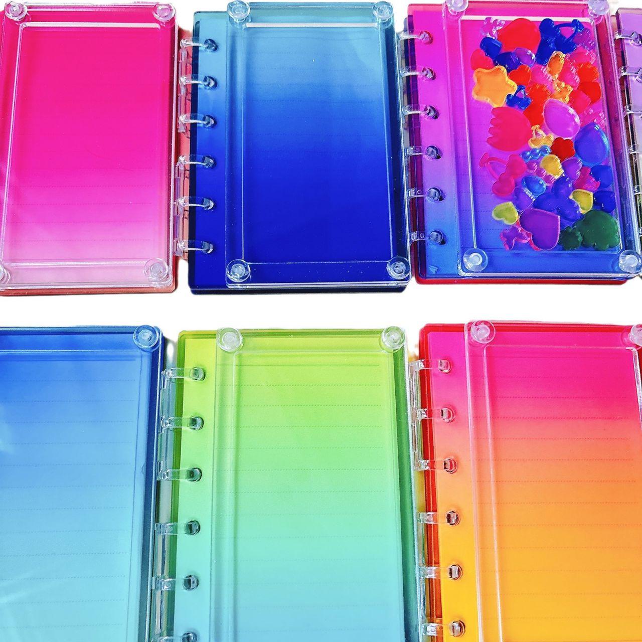 【HHH】Gradient  Shaker Acrylic  Notebook A5/A7( with Paper)