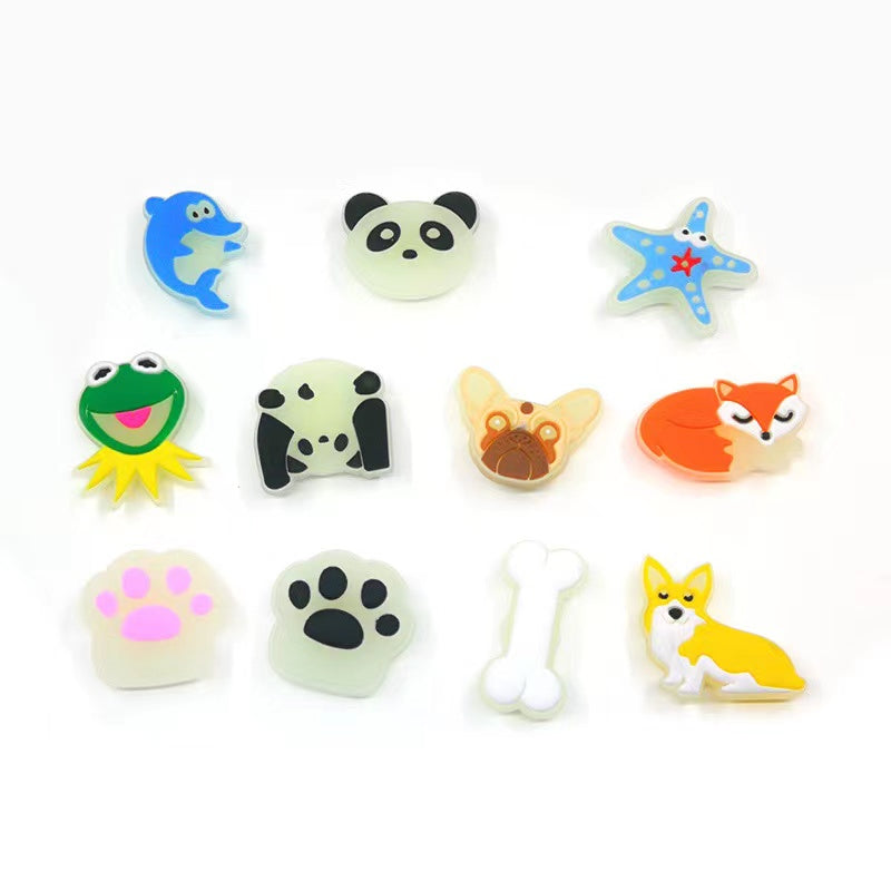 【C040】🐼 Luminous Animal PVC Crocs