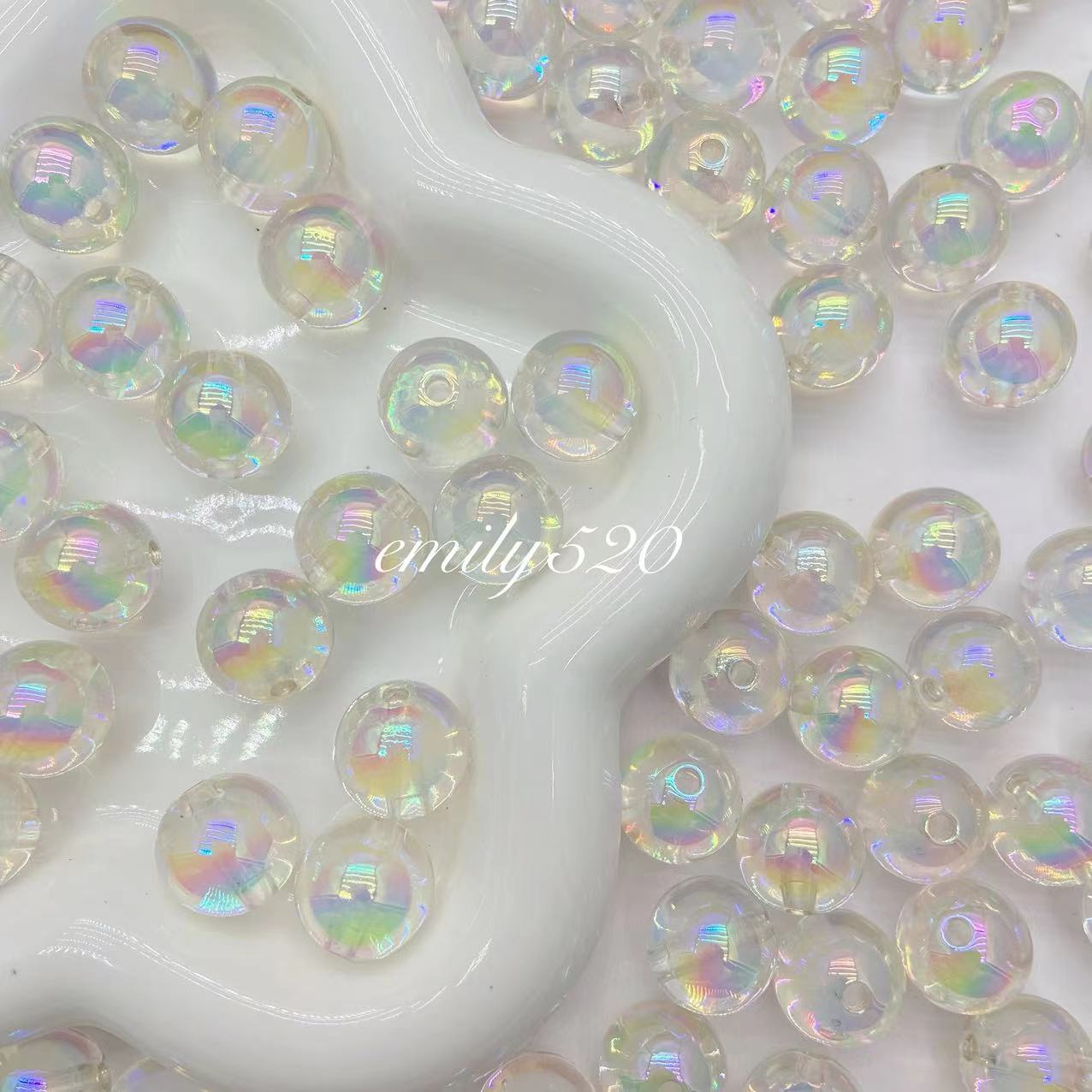 【U006】⭕Acrylic UV Beads 16MM Colors Mix