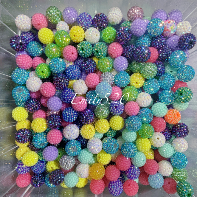 【C353】🔥5.30 Updated!🍰 Jelly Shinny Beads 20MM Mix For DIY