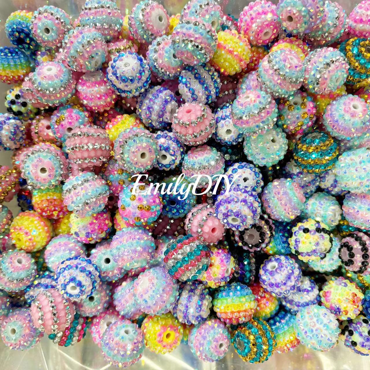 【C316】🔥Updated!✨20MM Rhinestone Beads / Handmade👍