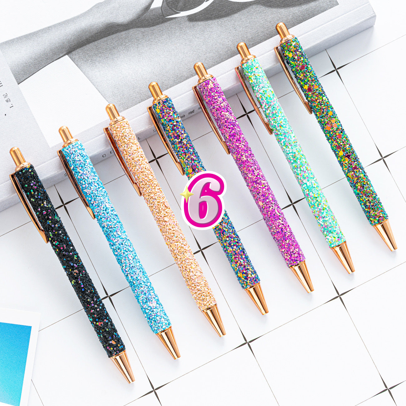 【C311】✍️New✨Shiny Diamond Pens 6 Design