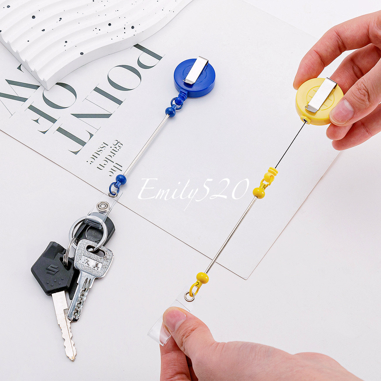 【C278】🔥6.14-Updated❇️Metal Badge Reel For DIY