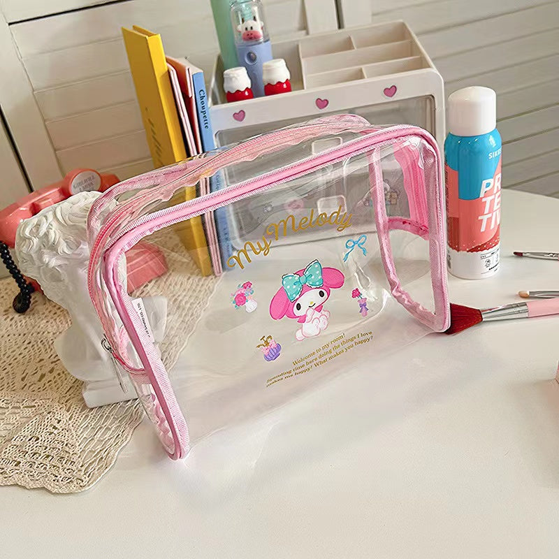 【A418】 👝 Sanrio Transparent Make Up Storage Bag