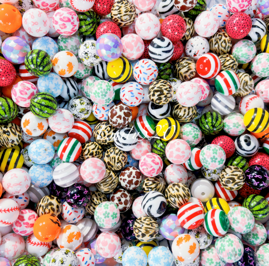 【C358】⭐ High Qulity Acrylic  Beads 20 MM Mixed