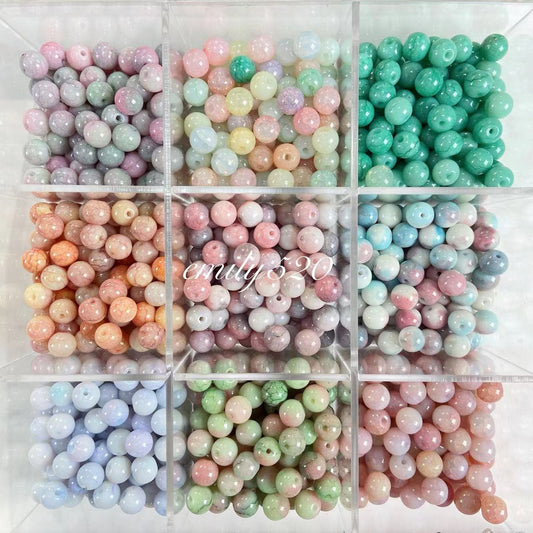 【C251】🌖9 Colors Galss Beads （High Qulity）