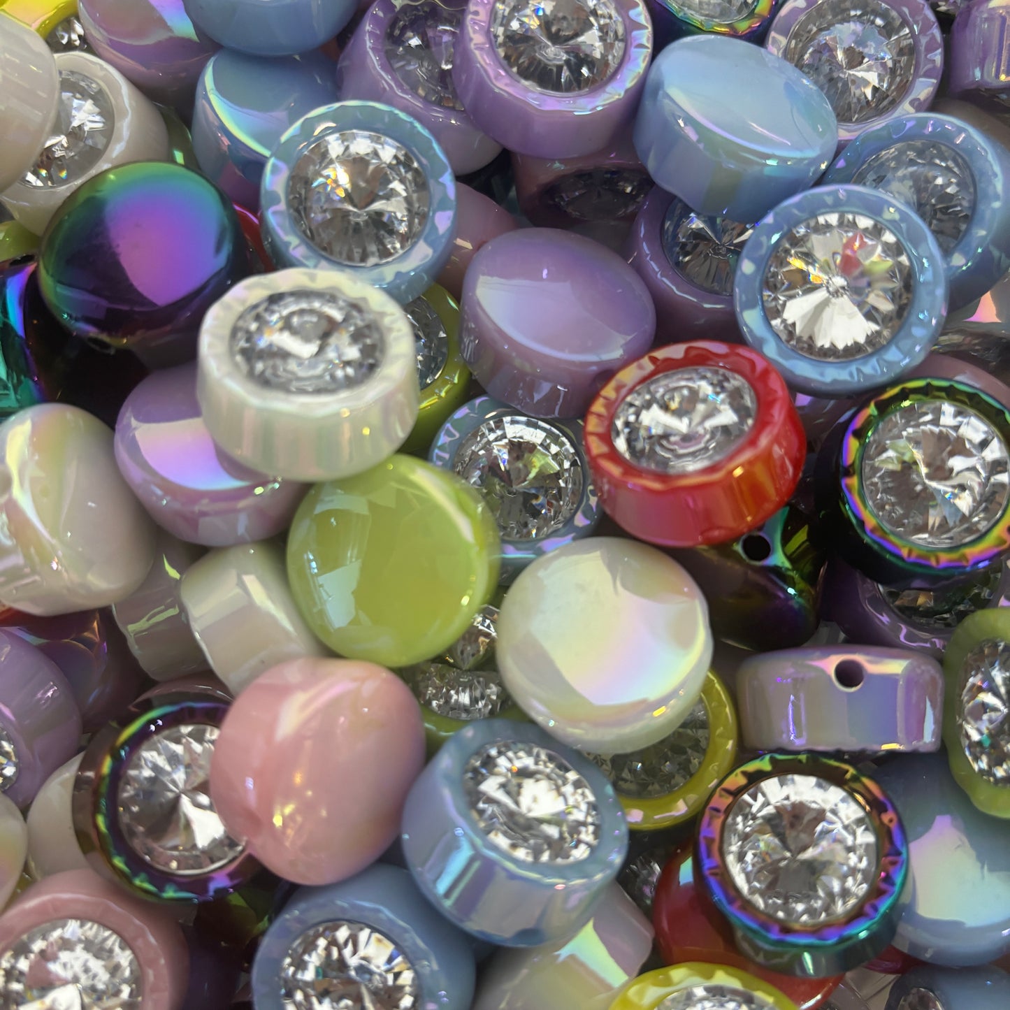 【C360】💎Big Water Diamond Acrylic Beads 21*21 MM