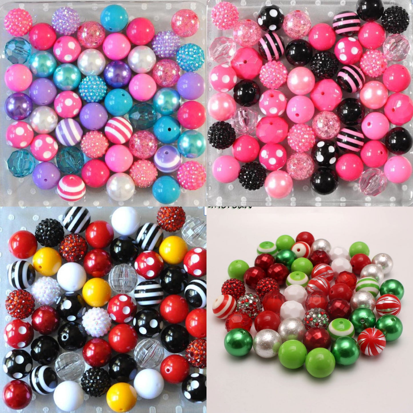 【A903】🔥10.15-Updated💮Colorful Rhinestone Beads Packed in Bag Diy Key Chain Material Bag