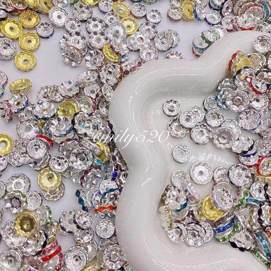 【C287】🔘9-12 MM Metal Wave Spacer Beads