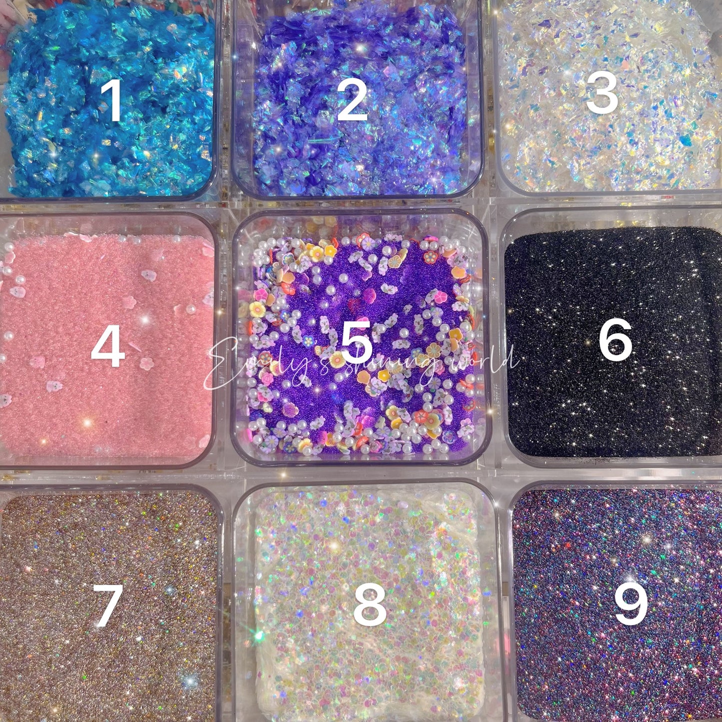 【A869】1.13—Updated New！🌟 Glitter Clay Mix Multiple Colors to Choose