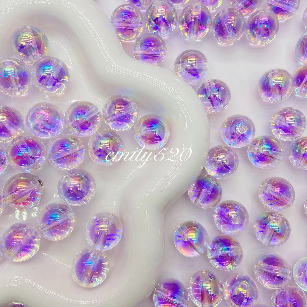 【U006】⭕Acrylic UV Beads 16MM Colors Mix