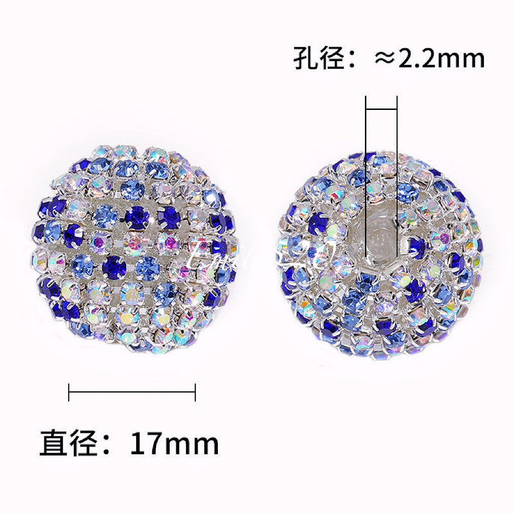 【C298】3.2-Restock💎 Luxury Clawchain Rhinestone Round Beads