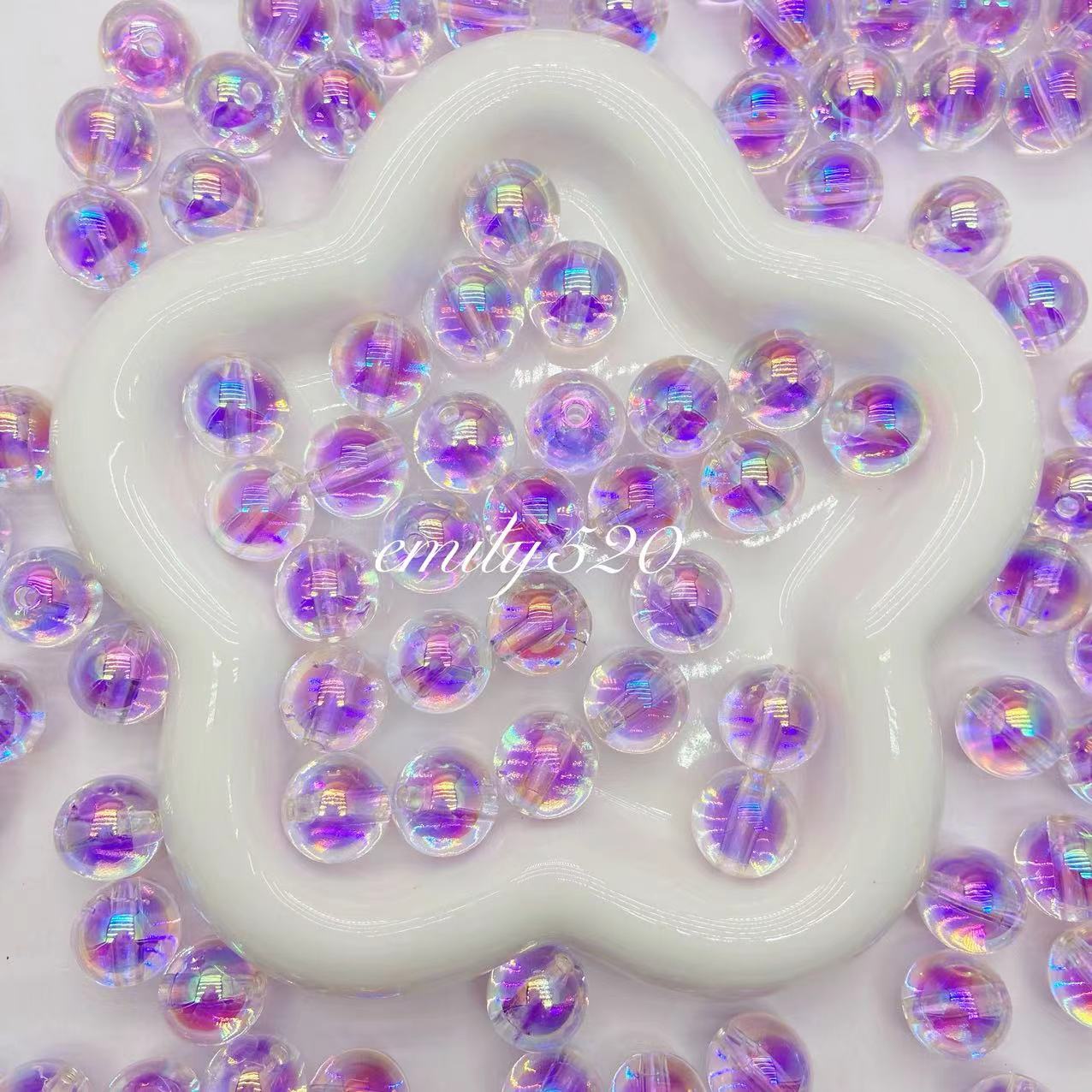 【U006】⭕Acrylic UV Beads 16MM Colors Mix