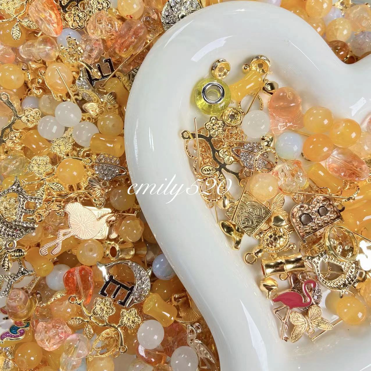 【A004】❤️‍🔥Sales！50%OFF❤️‍🔥 Diy Glass Bead Mix for Bracelet