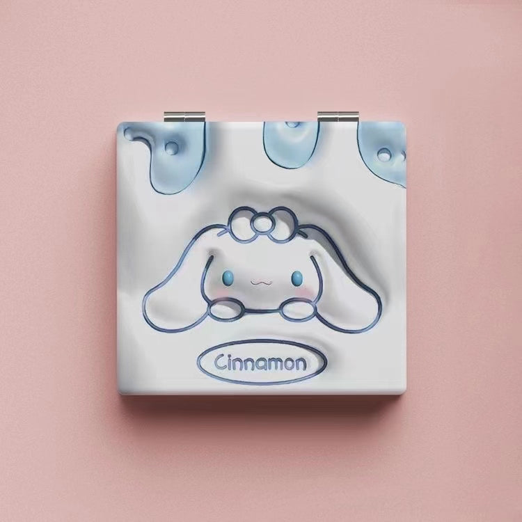 👩🏼‍❤️‍👩🏼 Sanrio Leather Portable Double-sided Mirror